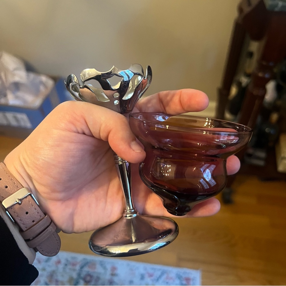 Vintage Farber Bros Krome Kraft Cordial Glasses - Set of 6 - Picture 10 of 11